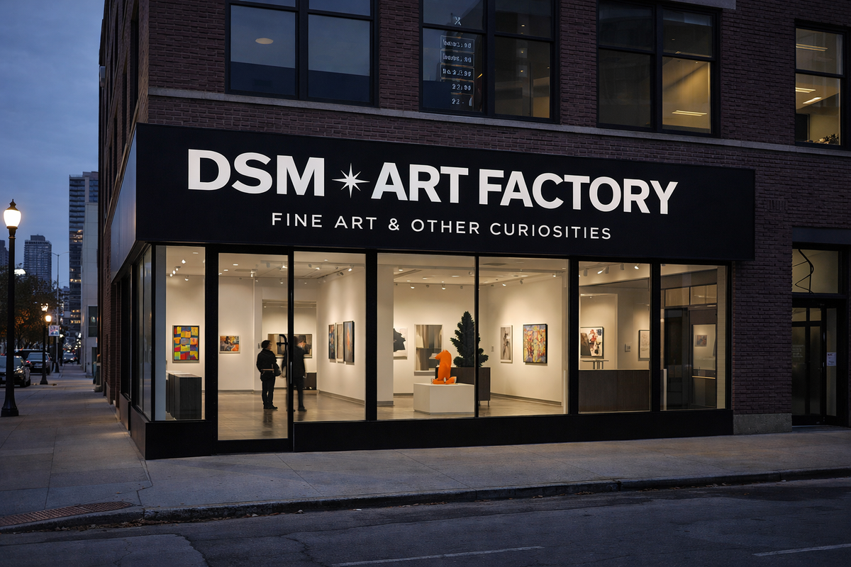 Concept image of the future DSM ART Factory gallery in Des Moines