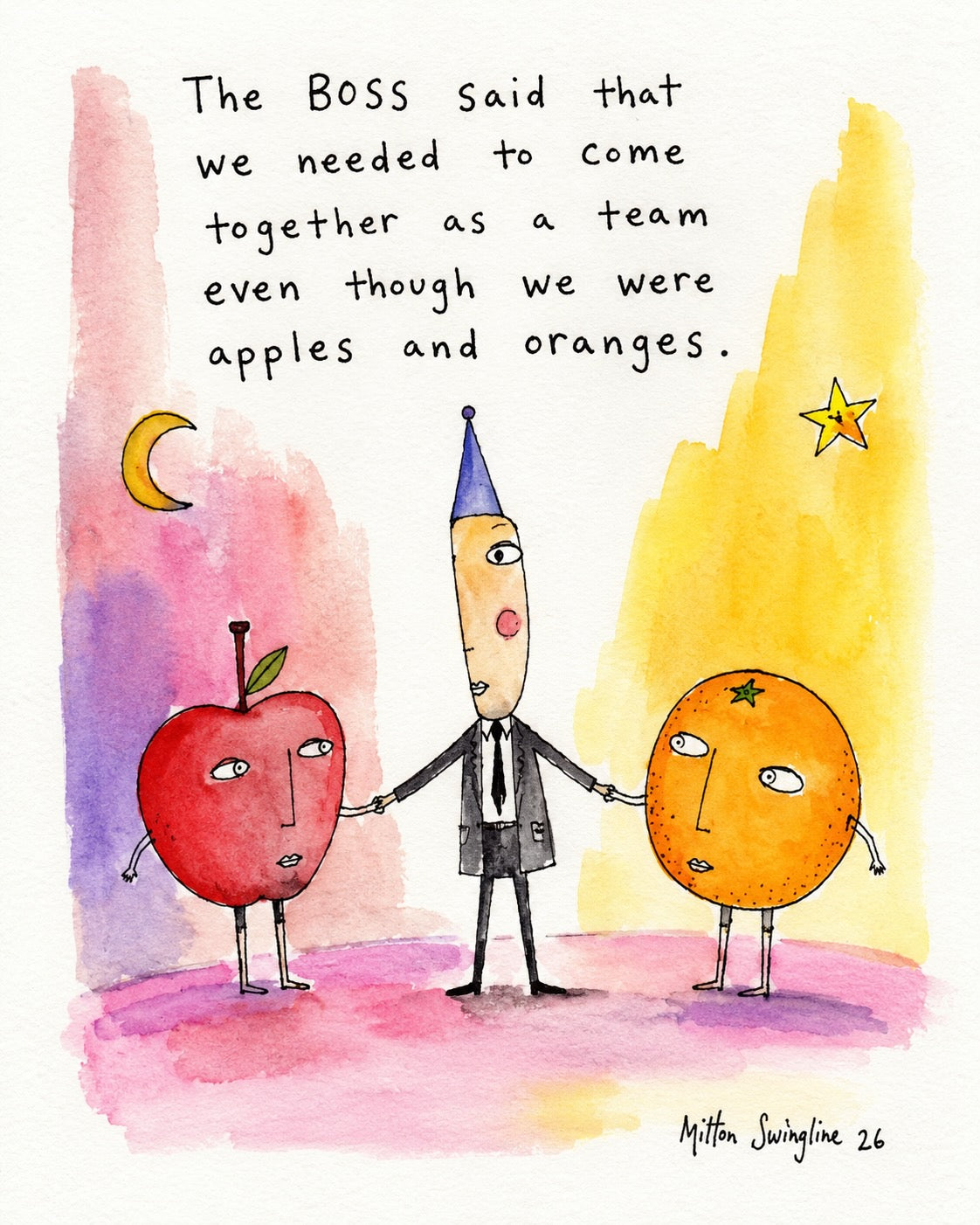 Apples and Oranges by Milton Swingline
